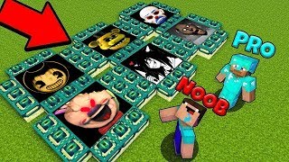 Minecraft Battle: NOOB vs PRO vs HACKER vs GOD: SCARY PITS CHALLENGE / Animation