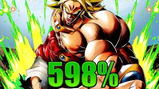 Legendary Super Saiyan Broly (Second Coming) 598% Showcase || Dragon Ball Legends