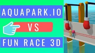 Aquapark.io VS Fun Race 3D | iOS / Android Mobile Gameplay