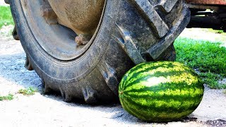 EXPERIMENT TRACTOR vs WATERMELON