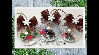 DIY2019?САМЫЕ ПРОСТЫЕ И ОРИГИНАЛЬНЫЕ ШАРЫ НА ЕЛКУ ИЗ ПЛАСТИКОВЫХ ЗАГОТОВОК?Мастер класс?Анна Кохан