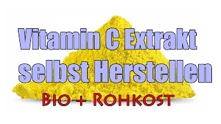 Vitamin C Extrakt selbst herstellen Bio + Rohkost