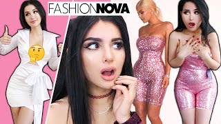 TRYING ON KYLIE JENNER'S OUTFITS *FASHION NOVA HAUL*