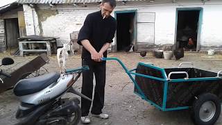 Самодельный прицеп для мопеда