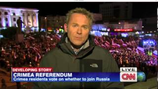 CNN News. Крым. Народные гуляния. Репортаж от 16 марта 2014 г.