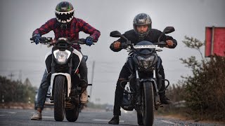 Dominar 400 vs Duke 250 Race | Top End | Highway Race