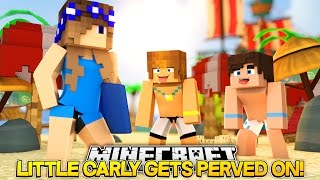 Minecraft Little Carly-SWIMMING POOL PSYCHO STALKS CARLY!!