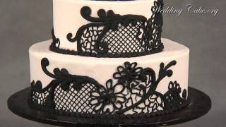 Black Wedding Cakes | Round Wedding Cakes | Black Primrose