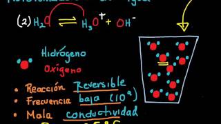 Autoionización del agua y Kw (Producto iónico del agua)