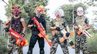 NERF WAR : Special Task SWAT Warriors Nerf Guns Fight Criminal Group Mask Mission Impossible