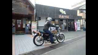 女性ライダー　KZ900  Z900  Z1 KAWASAKI