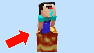 НУБИК МАЙНКРАФТ ВЫЖИВАЕТ НА 1 БЛОКЕ ЛАВЫ В MINECRAFT МУЛЬТИК