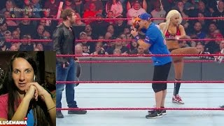 WWE Raw 4/10/17 Welcome to Raw Miz Maryse and Dean Ambrose #SUPERSTARSHAKEUP