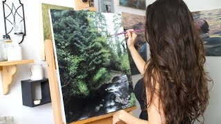 Oil Painting Time Lapse | Oregon Landscape
