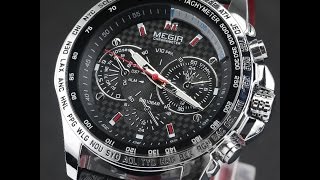 Посылка из Китая № 41. Aliexpress. Часы Megir-стиль правит!/Watch Megir-style rules!