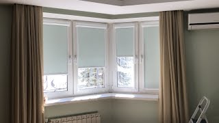 Кассетные рулонные шторы Витэо и Витэо плюс День-ночь. Обзор. Как замерить окно. Расчет