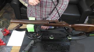 Вывешиваем ствол у CZ-527. Неполная разборка.