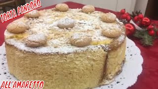 TORTA PANDORO GIRELLA PER CAPODANNO /AMARETTO PANDORO CAKE FOR NEW YEAR