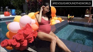 How To Style "The Bump" 34 Weeks Pregnant #RevolveAroundTheWorld Pool Party + MORE!