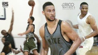 Ben Simmons at Rico Hines UCLA Run! Russell Westbrook, Marvin Bagley, Tristan Thompson