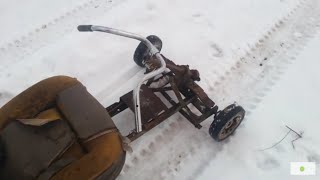 Самодельный картинг с двигателем от бензопилы дружба