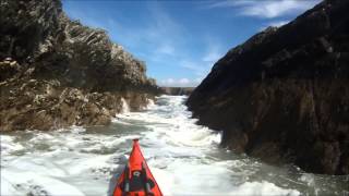 Anglesey Tidal Paddling in Sea Kayaks with SKUK Day 1