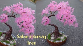 Cara mudah membuat Bunga Sakura dari Plastik Shopping bag !