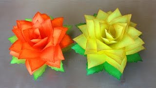 Rosen Basteln mit Papier ? DIY Blumen basteln mit Kindern. Origami Rose