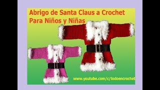 Teje abrigo a crochet para niños y bebés super facil