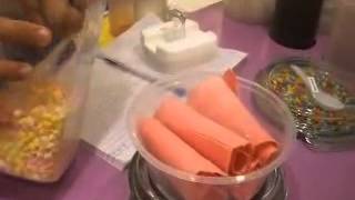 Приготовление жареного мороженого