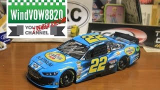 #2RR Diecast Review:Joey Logano 2015 Pennzoil Platinum Autographed 1:24