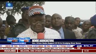 Benue Agriculture: Gov Ortom Seeks Support Of FG In Dredging River Benue