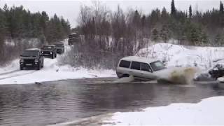 Оффроад Nissan Patrol, Land Rover Discovery, Toyota Land Cruiser, УАЗы, Нивы