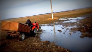 Вывожу мусор/ МИНИТРАКТОР/ Прицеп самосвал!
