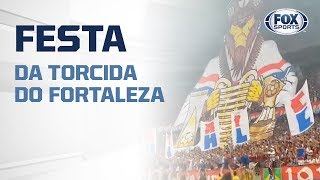 É DE ARREPIAR! Veja a festa IMPRESSIONANTE da torcida do Fortaleza