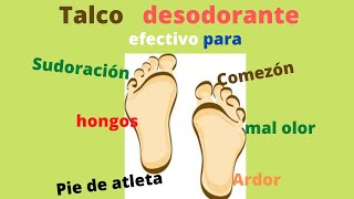 Talco desodorante para pies (anti-micótico)