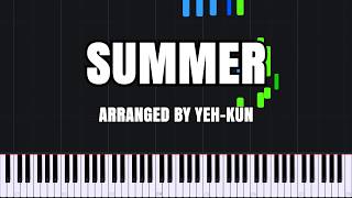 Summer - Joe Hisaishi [Piano Tutorial] (Synthesia) // Yeh-Kun