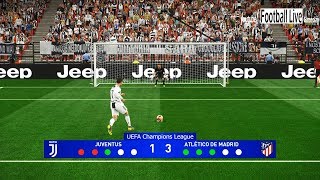 PES 2019 | Juventus vs Atletico Madrid | UEFA Champions League (UCL) | Penalty Shootout | Gameplay