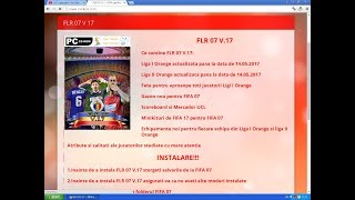Fifa 07, Patch liga 1 si Liga 2 Romania 2017-2018 .