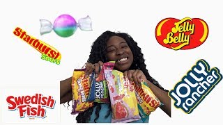 Trying these Jolly Rancher and Starburst Jelly Beans