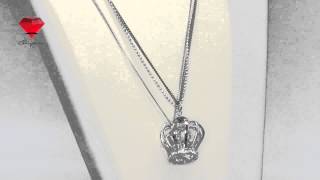Bije.ru: Подвеска в виде короны с покрытием белым золотом и кристаллами Swarovski Lachesis (Лахесис)