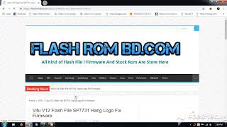 Vitu V12 Flash File | SP7731 | Hang Logo | Lcd Fix Version | Firmware