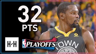Kevin Durant Full Game 2 Highlights Warriors vs Spurs 2018 Playoffs - 32 Points, SICK!