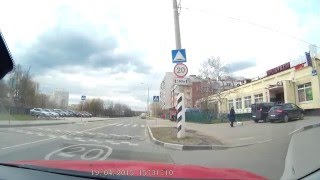 Бутовский маршрут ГИБДД.Разворот с использованием прилегающей территории