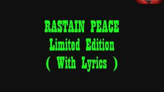 Rastain Peace - Limited Edition + Lirik