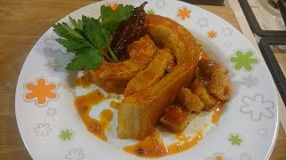 Очень вкусная Свиная шкурка пряная