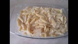 Запеканка из макарон с  сыром, сметаной и яйцами