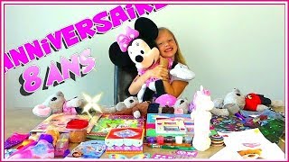 Tous mes CADEAUX d 'ANNIVERSAIRE pour mes 8 ANS