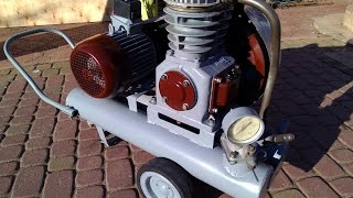 Компрессор СО-7Б небольшой обзор накачка родного ресивера ( compressor )