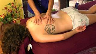 Back Massage Therapy, How to Body Massage With Oil Techniques with Athena Jezik